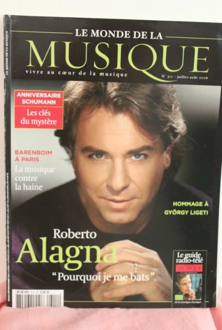 Le Monde de la Musique, Alagna etc